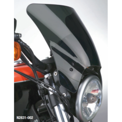 Czarna szyba motocyklowa Mohawk - mocowanie czarne typu A (44-51 mm) / N2839-002 - na motocyklu