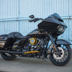Złote manetki Arlen Ness Harley-Davidson - rolgaz linkowy / ARLEN 07-337 Road Glide