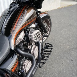 Filtr powietrza Arlen Ness Sidekick, '01-'17 Harley Twin Cam, rolgaz linkowy - tytan