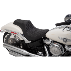 Diamentowe siedzenie Predator III Harley Softail FLFB/S Fat Boy 2018- silver / PE 08021189