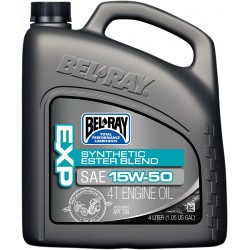 Półsyntetyczny motocyklowy olej silnikowy Bel-Ray, 15W-50 - 4 litry
