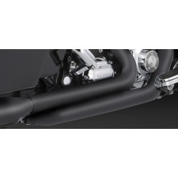 Motocyklowe kolektory Dresser Duals - czarne / V46829