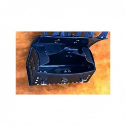 Kufer centralny z 3 klamrami i ozdobnymi frędzlami / SA-K21C - wnętrze