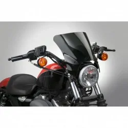 Czarna szyba motocyklowa Mohawk -  mocowanie chrom typu A (44-51 mm) / N2839-001 - Sportster