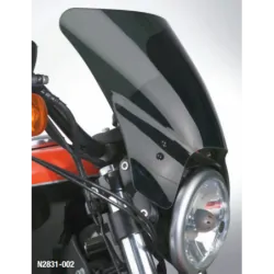 Czarna szyba motocyklowa Mohawk - mocowanie czarne typu A (44-51 mm) / N2839-002 - na motocyklu