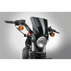 Czarna szyba motocyklowa Mohawk - mocowanie czarne typu A (52-56 mm) / N2835-002 - na motocyklu