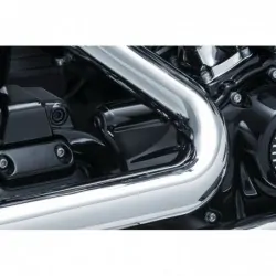 Czarna pokrywa przewodów olejowych Harley Davidson Softail M8