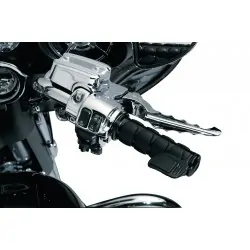Motocyklowe manetki prążkowane Iso Grips / KY-6321 z dodatkowym tempomatem
