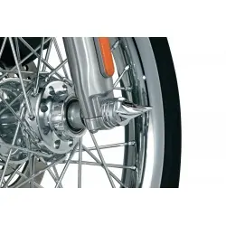 Chromowane kolce na śruby osi koła przedniego motocykla KY-1219