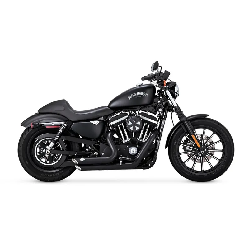 Motocyklowy układ wydechowy Shortshots Staggered Black / V47229