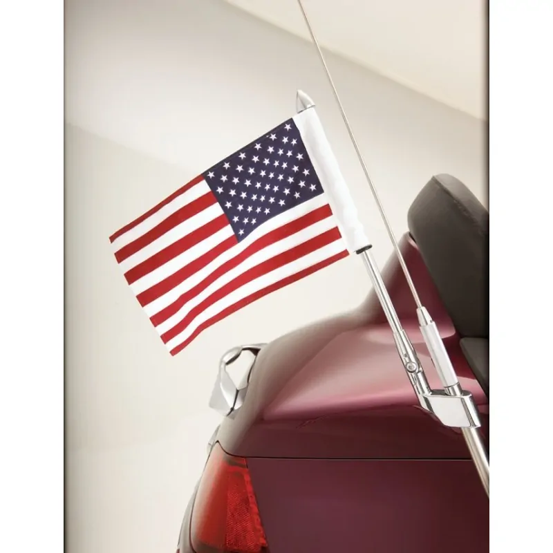 Chromowany maszt do anteny z flagą USA / BB 52-713