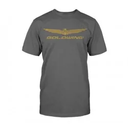 Motocyklowy T-Shirt Honda Gold Wing Collection - szary