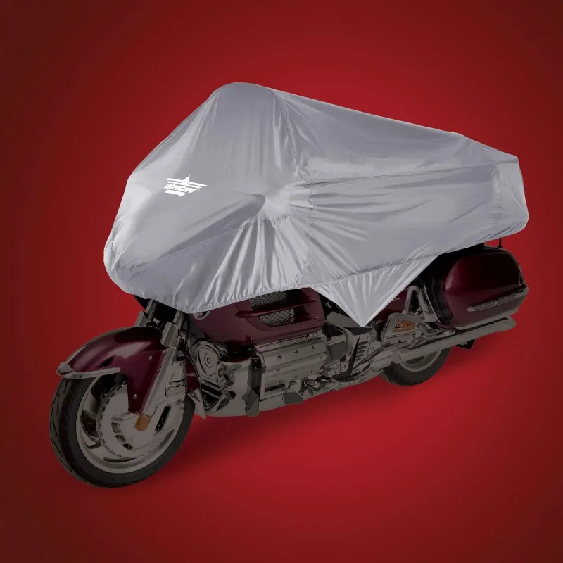 Szary pokrowiec na motocykl - "połówka" rozmiar XL / BB 4-458G