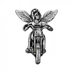 Anioł na motocyklu - przypinka  / TOR 8100800