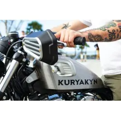 Czarne manetki Kuryakyn Dillinger Harley-Davidson rolgaz elektroniczny / KY-6675 moto1