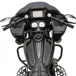 Czarne manetki Arlen Ness Fusion Harley-Davidson - rolgaz linkowy / ARLEN 07-321
