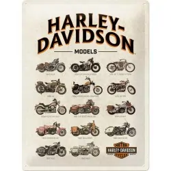 Blacha - plakat, modele motocykli Harley
