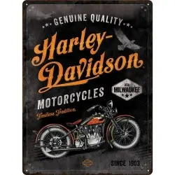 Metalowy szyld "Harley-Davidson timeless tradition"