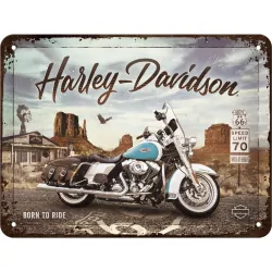 Blacha ozdobna z napisem "Harley-Davidson Route 66"