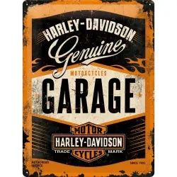 Szyld metalowy "Harley genuine garage" 40 cm x 60 cm