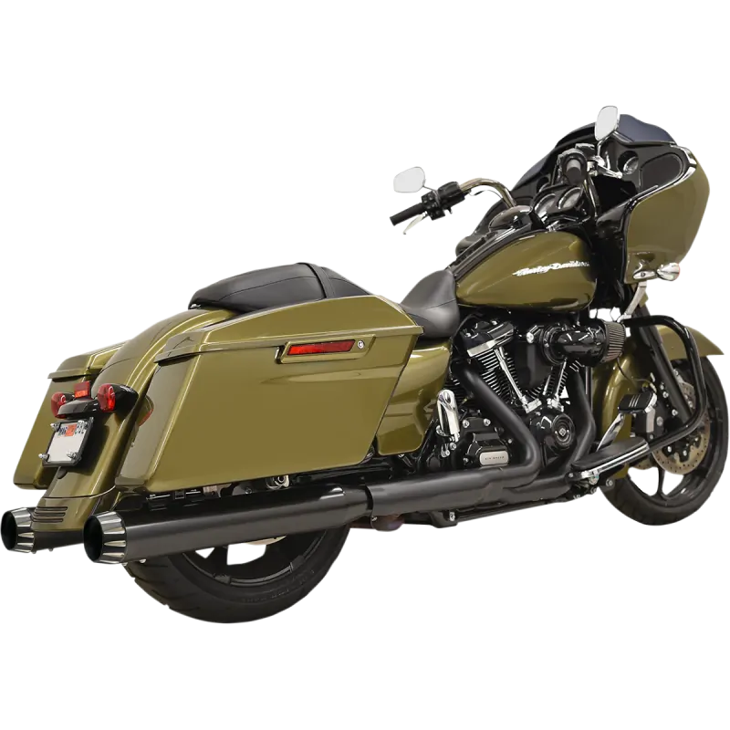 Czarne Tłumiki Bassani 4" QNT Quiet - wyciszony/ Harley-Davidson Touring '17- / PE 18011446