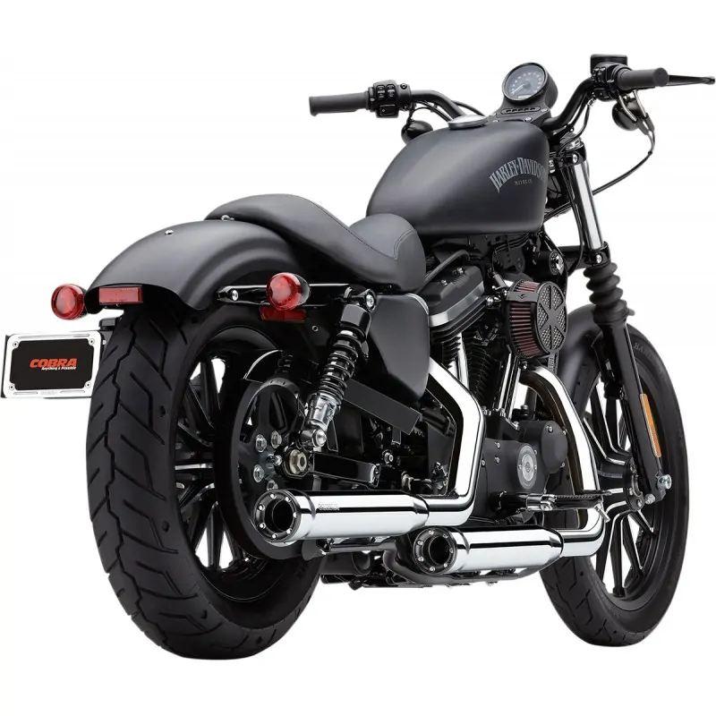 Chromowane tłumiki motocyklowe Cobra RPT 3" Harley Sportster XL '14- COBRA 6081