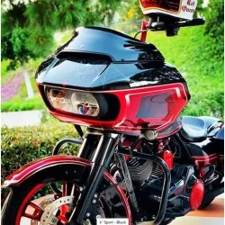 Czarna szyba motocyklowa Sport Flare 6", Harley Road Glide 2015-