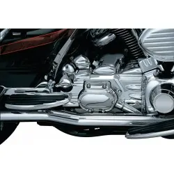 Osłona skrzyni biegów i przewodów olejowych, '02-'06 Harley touring, zamontowana