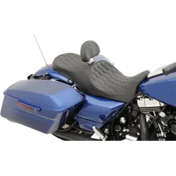Siedzenie Drag Specialties Low Profile Touring, Harley Touring '08- przesunięcie kierowcy o 5cm do przodu