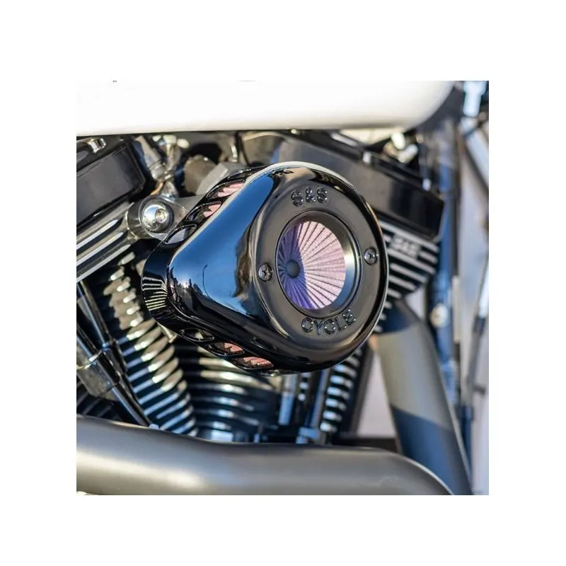 Czarny filtr powietrza S&S Air Stinger Harley '08-'16 Touring, '16-'17 Softail / PE 10102964