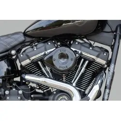 Czarny filtr powietrza S&S Mini Teardrop Stealth, Harley-Davidson Milwaukee Eight/PE 10102763