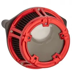 Filtr powietrza Arlen Ness Method, '01-'17 Harley rolgaz linkowy - czerwony / ARLEN 18-172