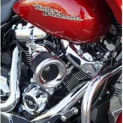 Filtr powietrza Arlen Ness Velocity 65° chrom, Harley-Davidson Milwaukee Eight / ARLEN 81-201