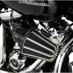 Czarny filtr powietrza Arlen Ness "10-Gauge",'01-'17 Harley-Davidson rolgaz linkowy / ARLEN 81-002