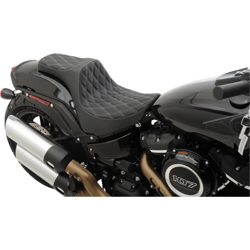Siedzenie Drag Specialties Predator III diament Harley Softail M8 FXFB/S Fat Bob 2018- SLV / PE 08021073