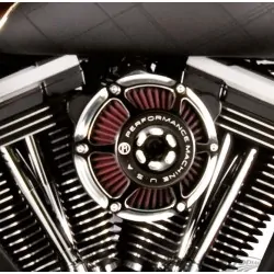 Czarny filtr powietrza PM Max HP,  '01-'17 Harley rolgaz linkowy / PE 10101322