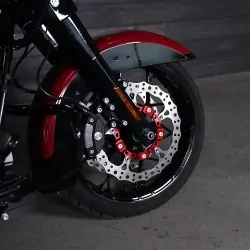 Big brake tarcza 14" z adapterem zacisku Harley Touring 2014- czerwona / ARLEN 300-003