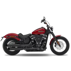 Czarne tłumiki z regulacją głośności KessTech Harley-Davidson Softail FXBBS 114"/ 211-2172-769