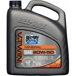 Motocyklowy olej silnikowy Bel-Ray, V-Twin Mineral 20W-50 - 4 litry