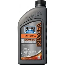 Motocyklowy olej silnikowy Bel-Ray, V-Twin Mineral 20W-50 - 1 litr