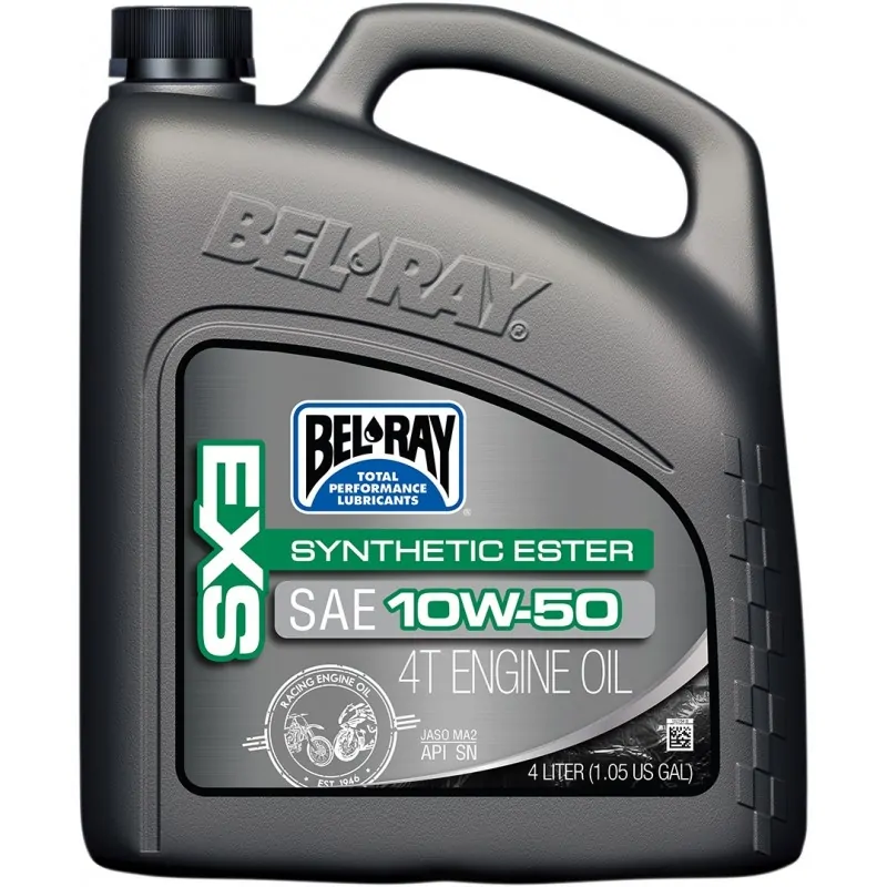 Syntetyczny, motocyklowy olej silnikowy Bel-Ray, 10W-50 - 4 litry