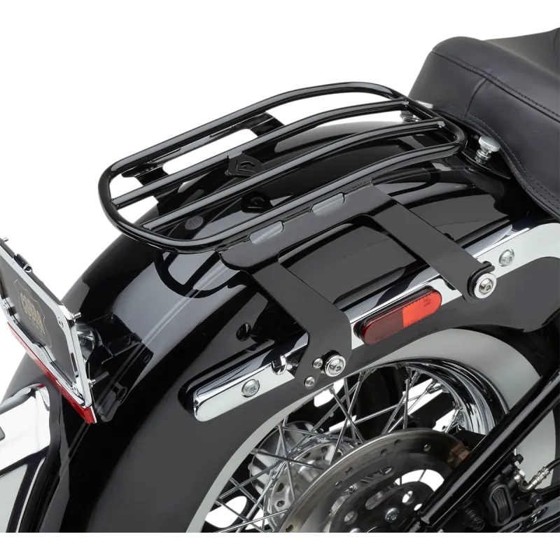 Czarny bagażnik solo szybki montaż Harley-Davidson Softail FLDE Deluxe 2018- / COBRA 602-2511B