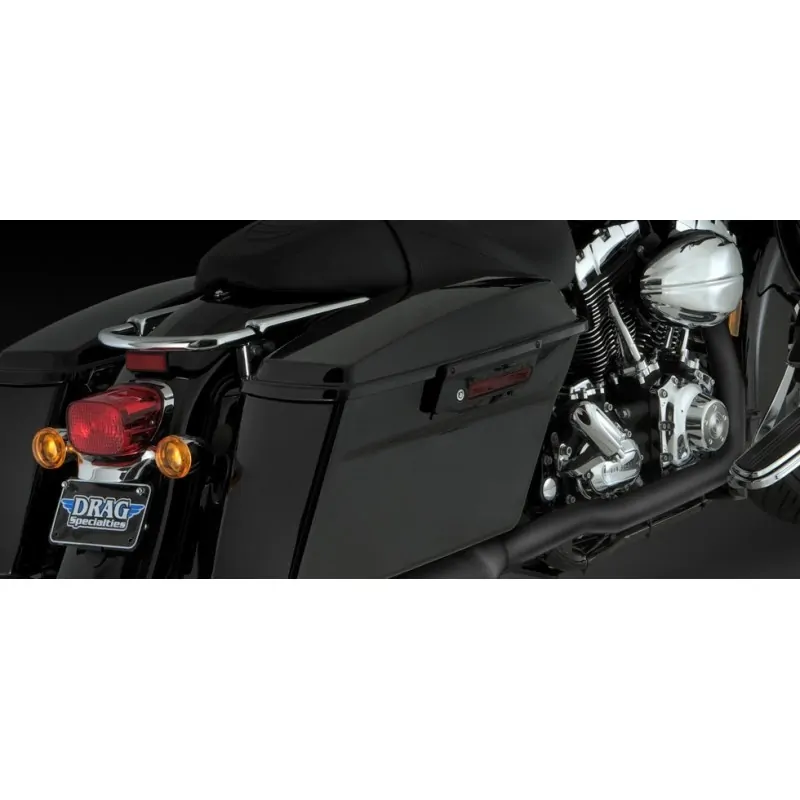 Motocyklowe kolektory Dresser Duals - czarne / V46799