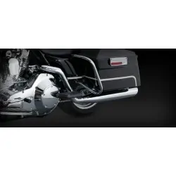 Motocyklowe kolektory Dresser Duals - chromowane Harley '95-'08 Touring  / V16799
