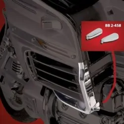 Chromowane nakładki na śruby bocznej listwy do motocykli Honda GL 1500 / BB 2-458